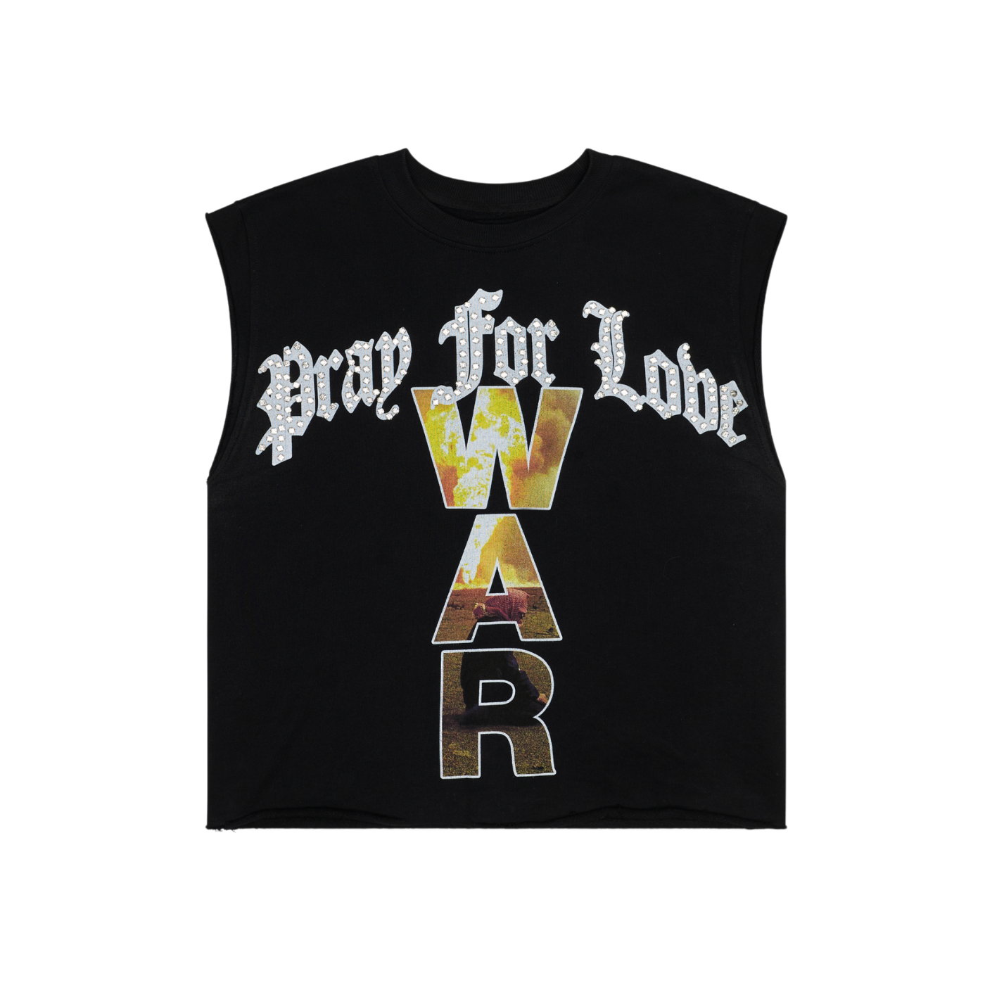 ‘WON THE WAR’ Black Sleeveless Tee