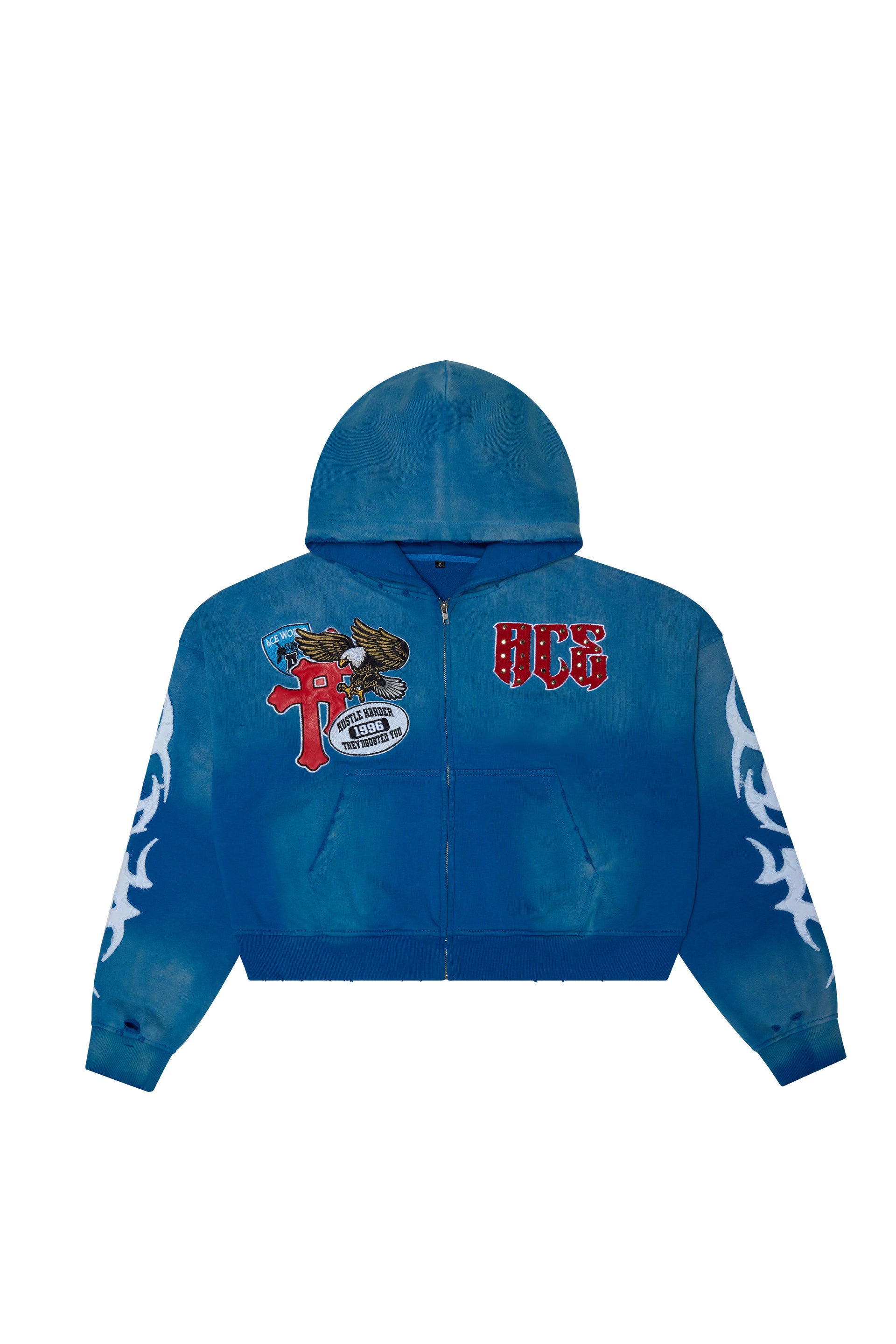 ‘THE DOUBTED’ Blue Clouds Jacket