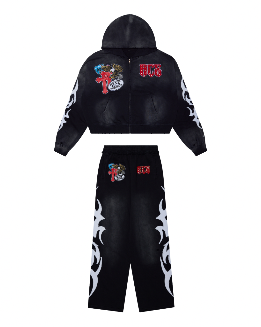 ‘THE DOUBTED’ Black Storm Sweatsuit